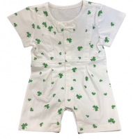 BABY BOY SCATTERED SHAMROCKS 1 PIECE